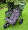  Land Rover Double Forest ATP with sun canopy plus optional Cot Seat, Mini Snuggle Bag & Snuggle Bag - click for larger image
