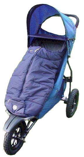 Snuggle Bag Navy Blue, fully fleece lined, waterproof exterior & draught hood - children love them